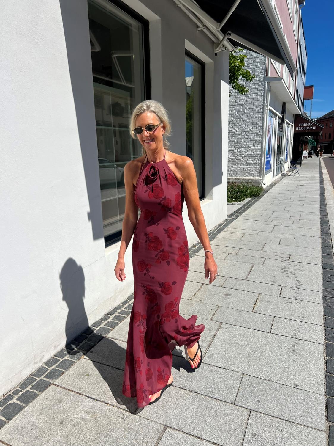Adoore Rozzano maxi dress bergunder
