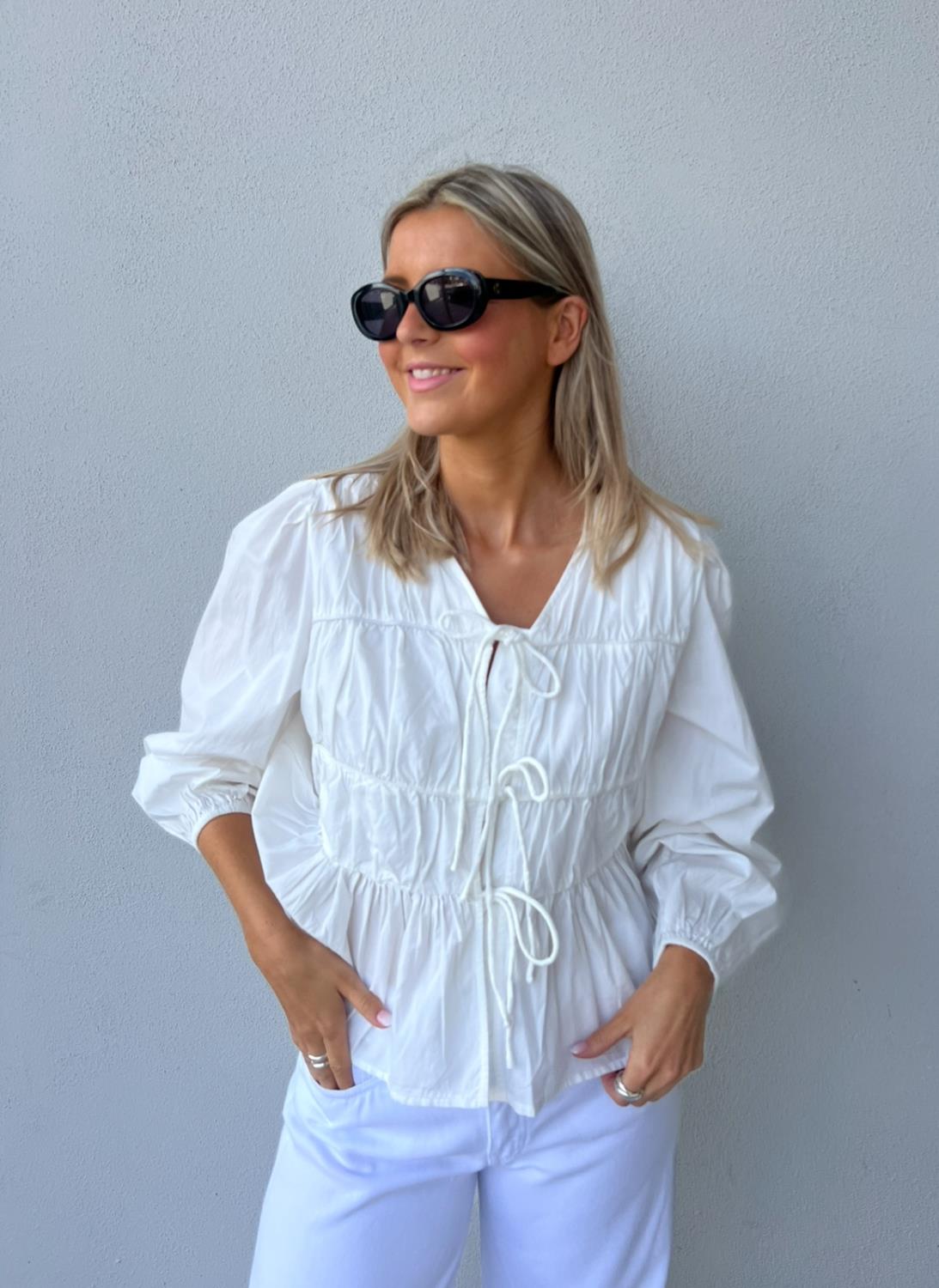 Yasebba bluse hvit