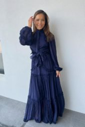 Love lolina Violetta maxi dress mørkeblå