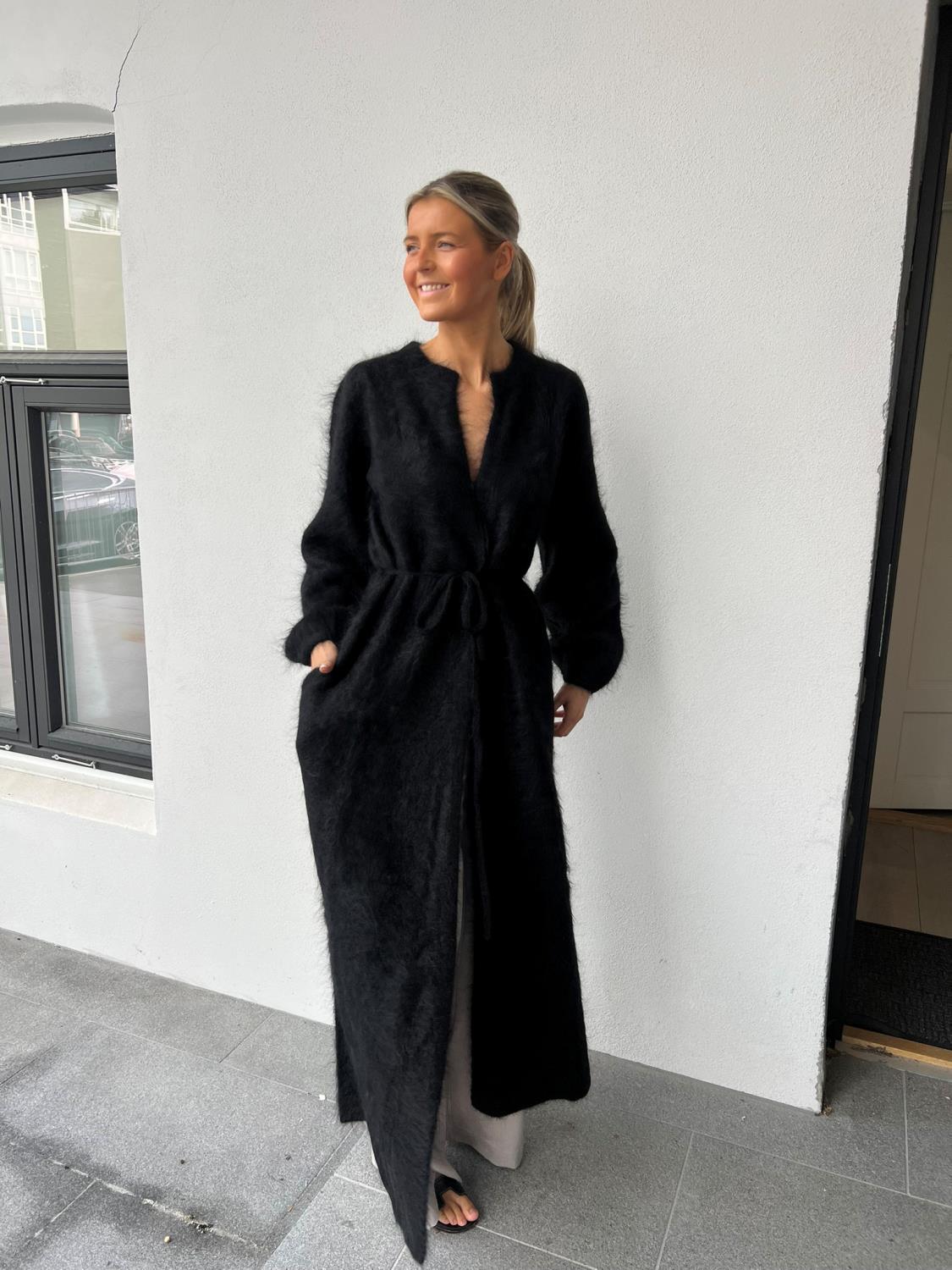 Ella & il Olivia chunky cardigan sort