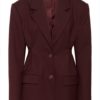 Gestuz Paula waist blazer burgunder