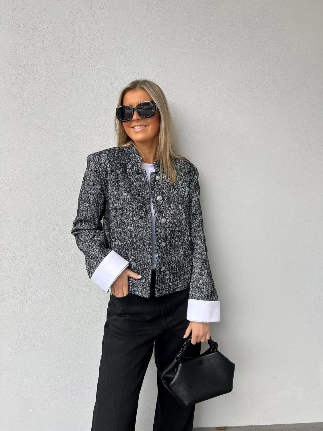 YasToriva jakke sort spettete