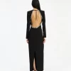 Rotate Crepe Open Back Dress Sort