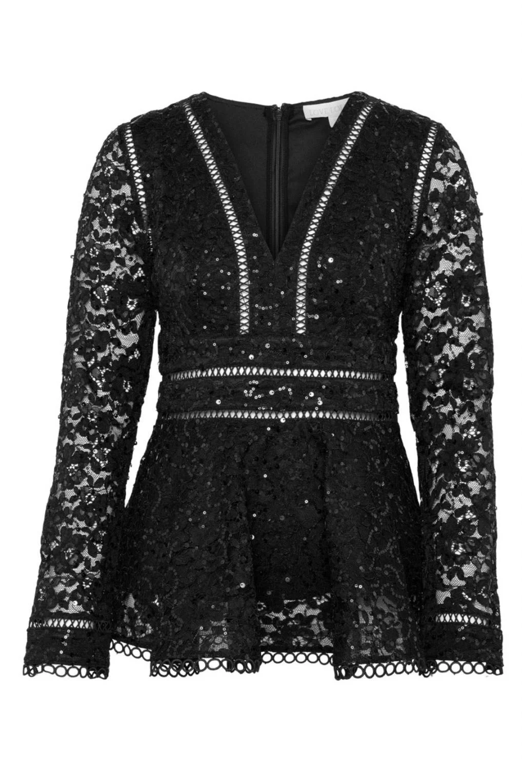 Love lolina Elli topp black lace