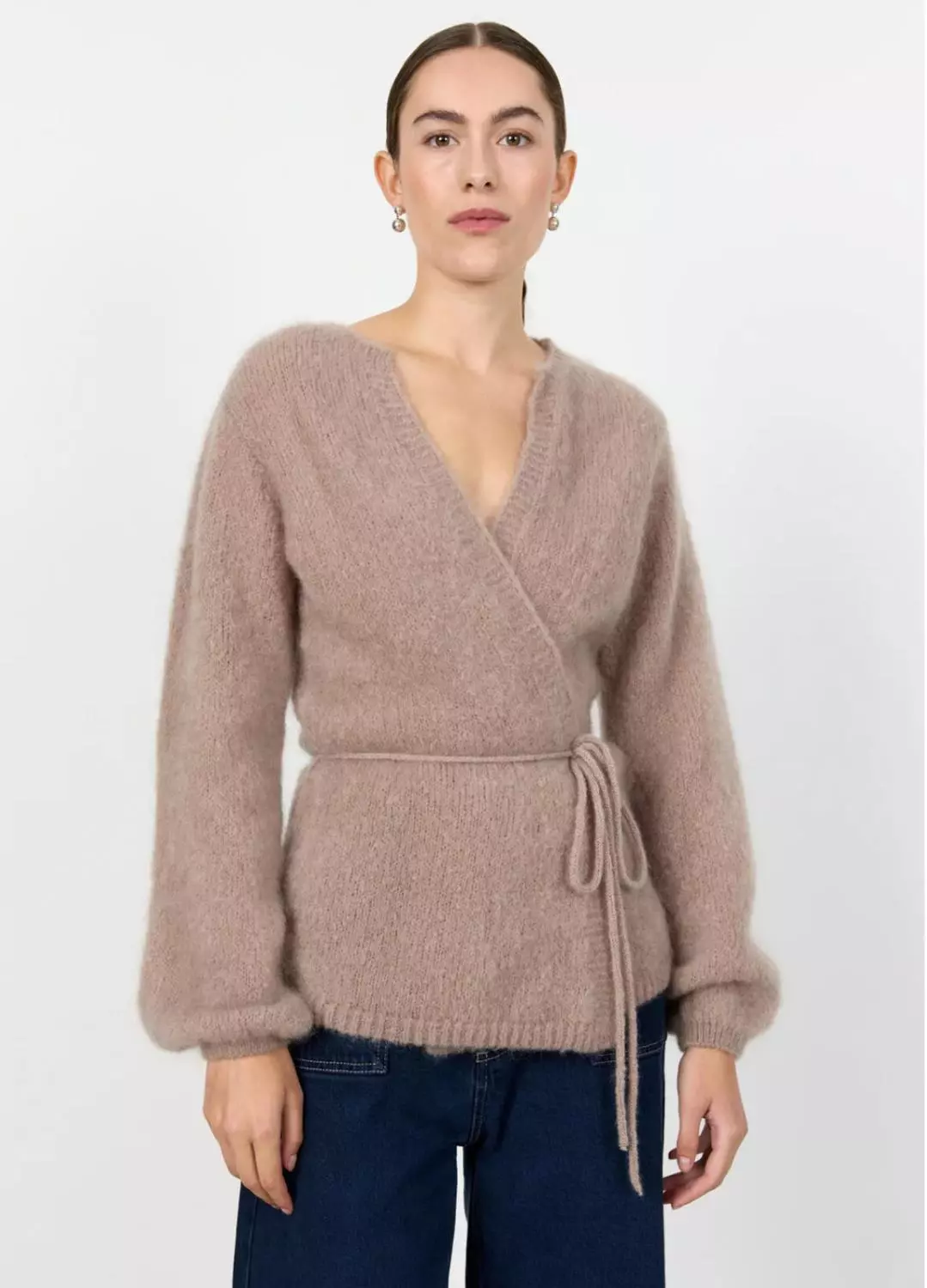 Levete Noreen 7 cardigan beige og sort