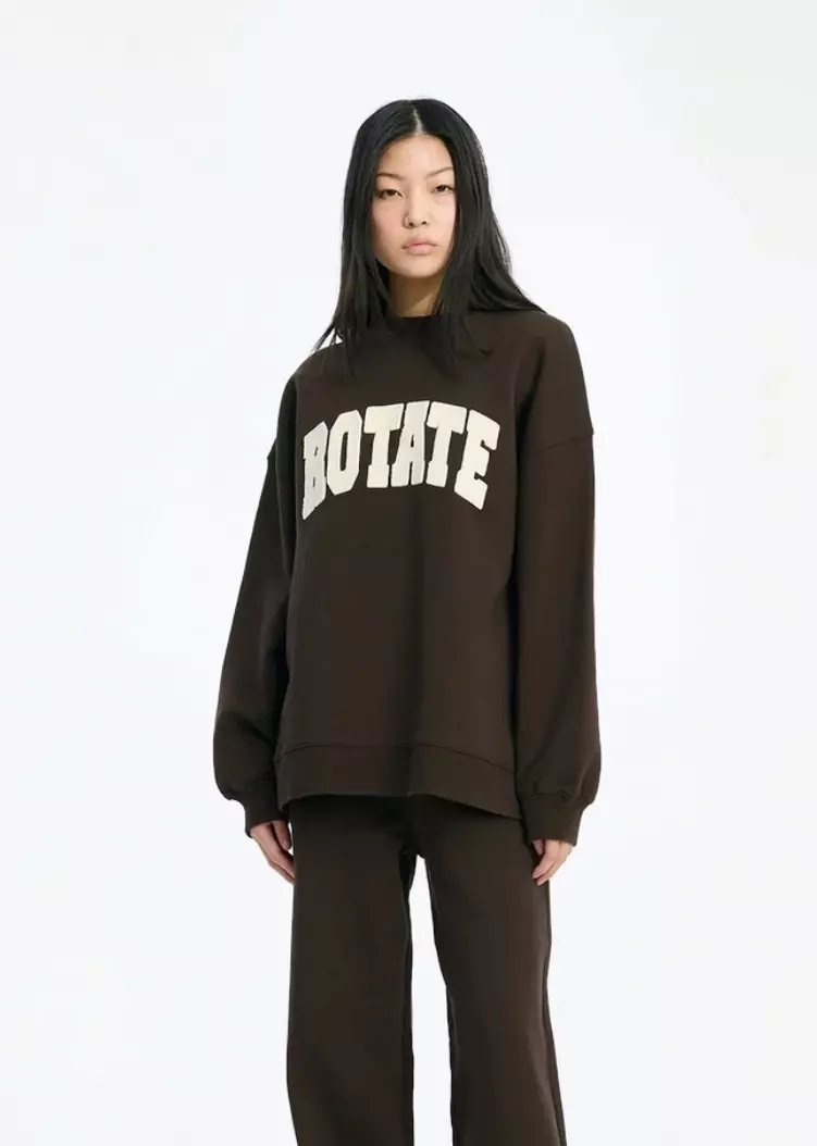 Rotate Heavy Sweat Crewneck Brun