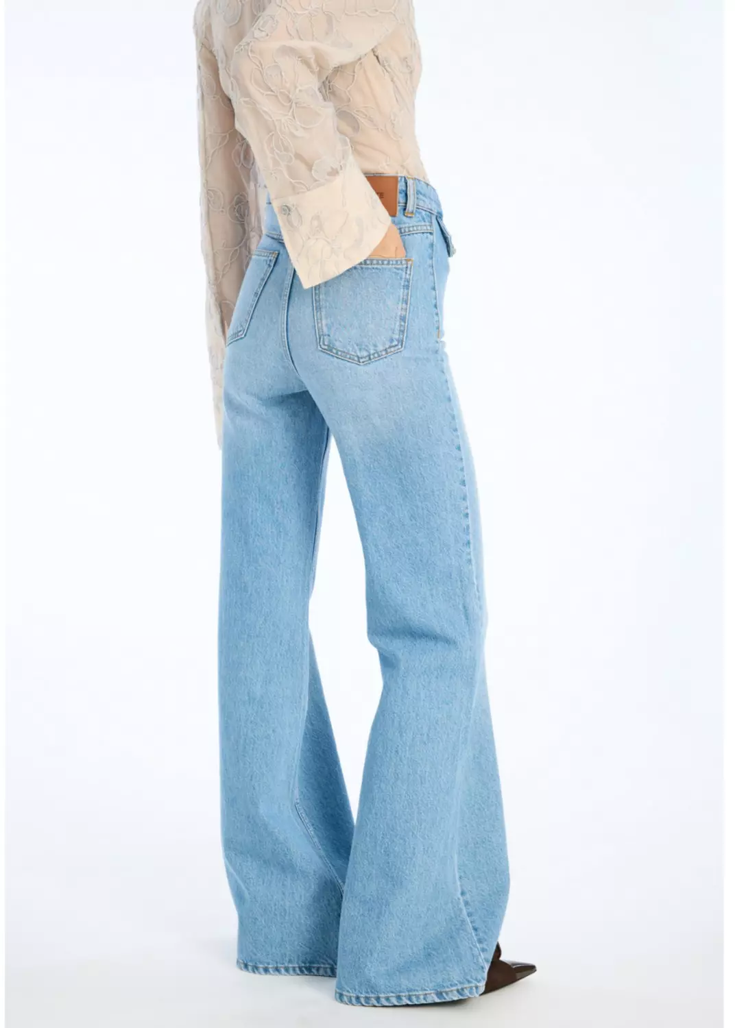 Rotate Flared highwaisted jeans denim