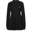 Rotate Slinky knit polo dress sort