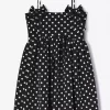 Ganni Printed double satin mini dress sort