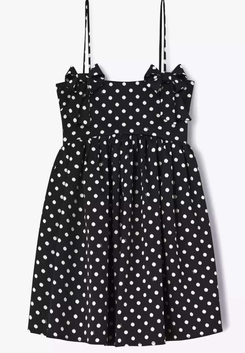 Ganni Printed double satin mini dress sort