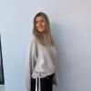 Ganni future oversized genser beige