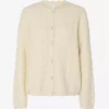 YasBubera ls knit cardigan off-white