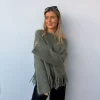 Ella & Il Gine Chunky Sweater sage green