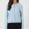 Yaselena ls knit cardigan lyseblå