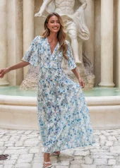 Love Lolina Celina Maxi dress blue whisper