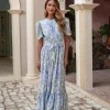 Love Lolina Sophie Puff Maxi Dress Wisteria