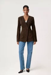 Adoore Alba blazer dark brown