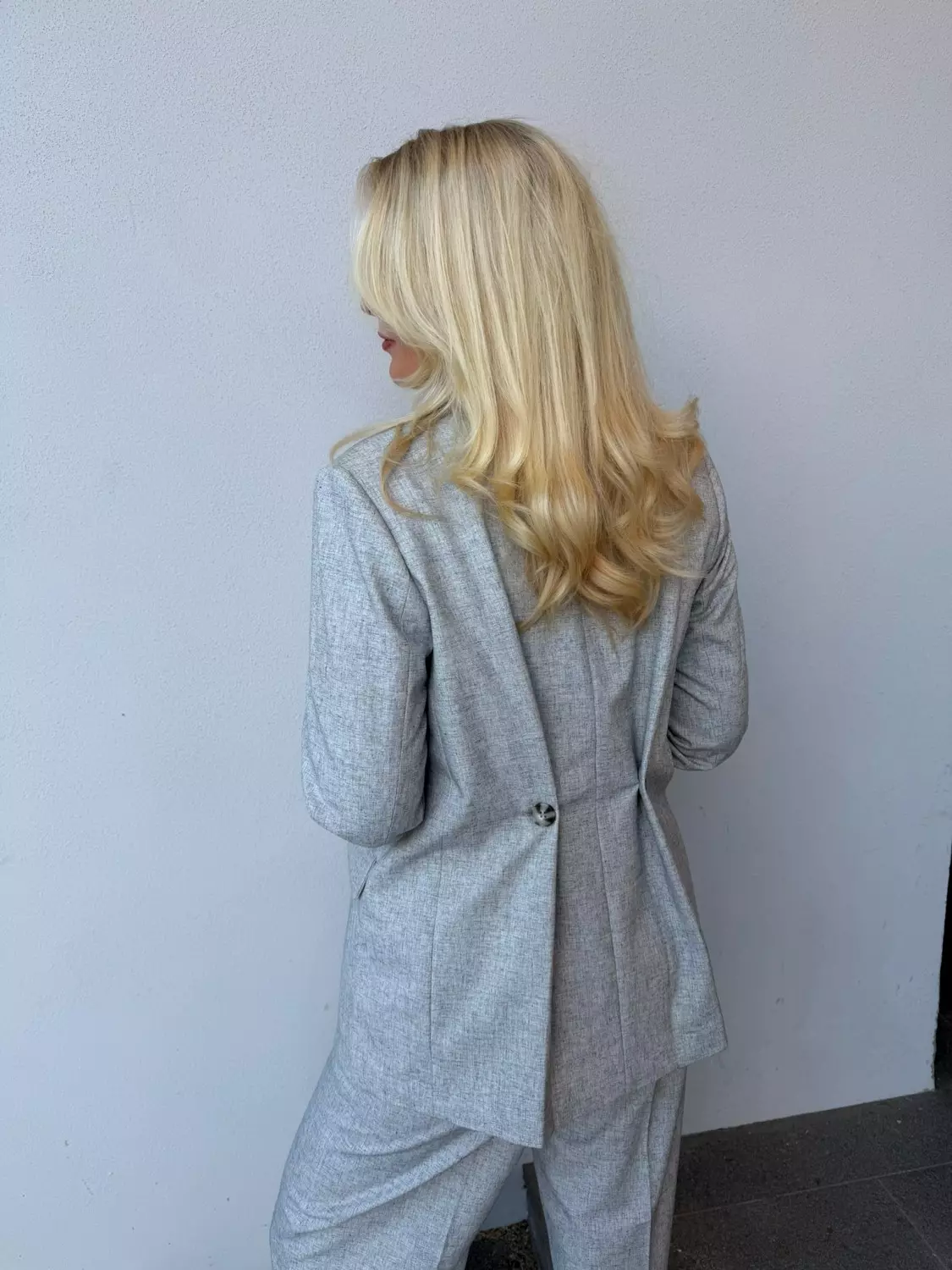 YasRiu ls blazer grå