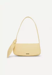 Rotate the scarf bag yellow leather