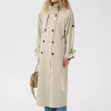 Gestuz Avic long trench beige