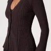 Adoore Lugo Cardigan lighy blue and dark brun