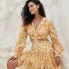 Love Lolina Kelly mini dress sunlit /gul