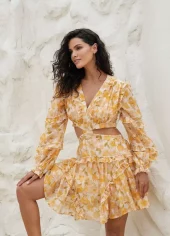 Love Lolina Kelly mini dress sunlit /gul