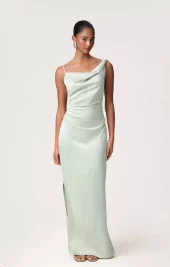 Adoore Almeria dress pastell pink m/blomster, grønn og blå