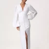 Adoore Positano maxi dress Lys rosa-hvit-offwhite med blomster