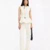 Rotate Flared highwaisted jeans off-white