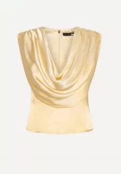 Rotate Chiffon waterfall top gul