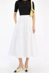 Rotate Flower skirt off-white