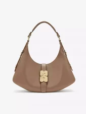Ganni Kat small butter beige og grønn