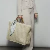 Ella & il Kristine straw bag beige