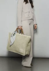 Ella & il Kristine straw bag beige