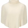 Ella & il Maiken brushed poncho white