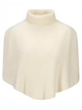 Ella & il Maiken brushed poncho white