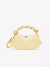 Ganni bou bag mini yellow cream