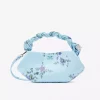 Ganni Bou mini bag print lyseblå