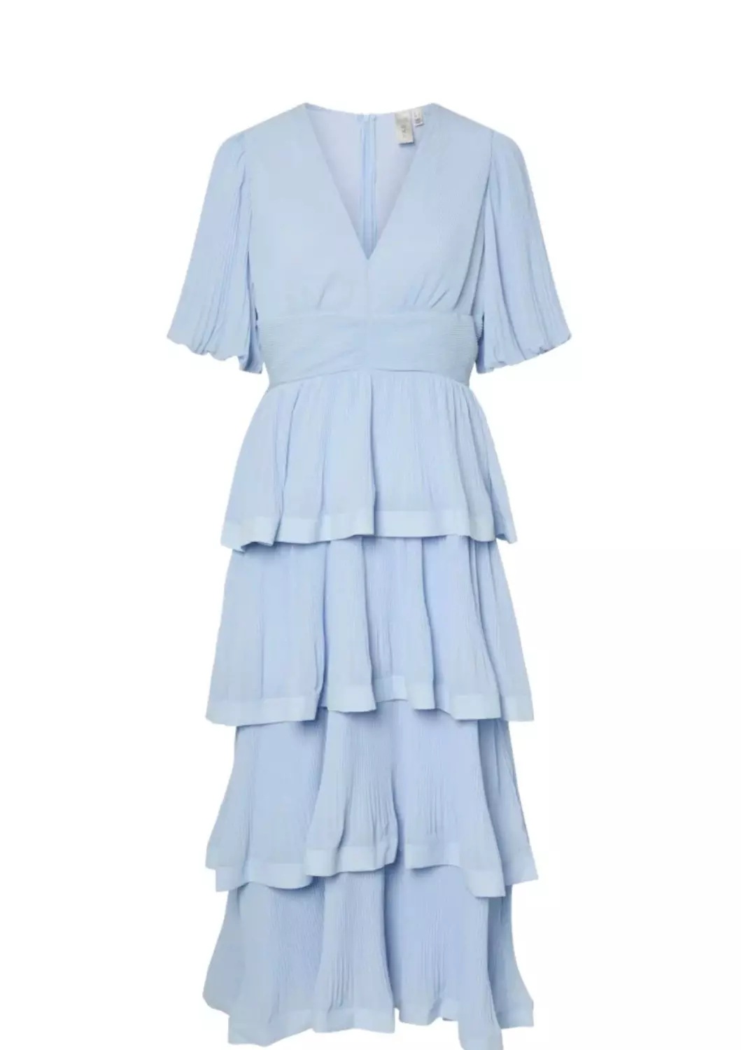 YasPlira ss long dress lyseblå
