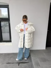 Caya Bella sommer dunjakke Hvit