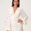 Adoore Florence dress hivt med rødt motiv