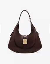 Ganni kat bag large coffie