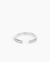 ANI Aperto Pave Ring Sølv