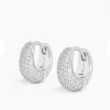 ANI Pave Dome Huggies Sølv
