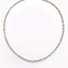 ANI Dropped Tennis Necklace Gull