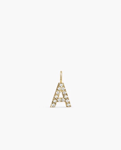 ANI Stone Letter Charm Gull
