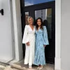 Adoore Portofino maxi dress hvit og pale blue