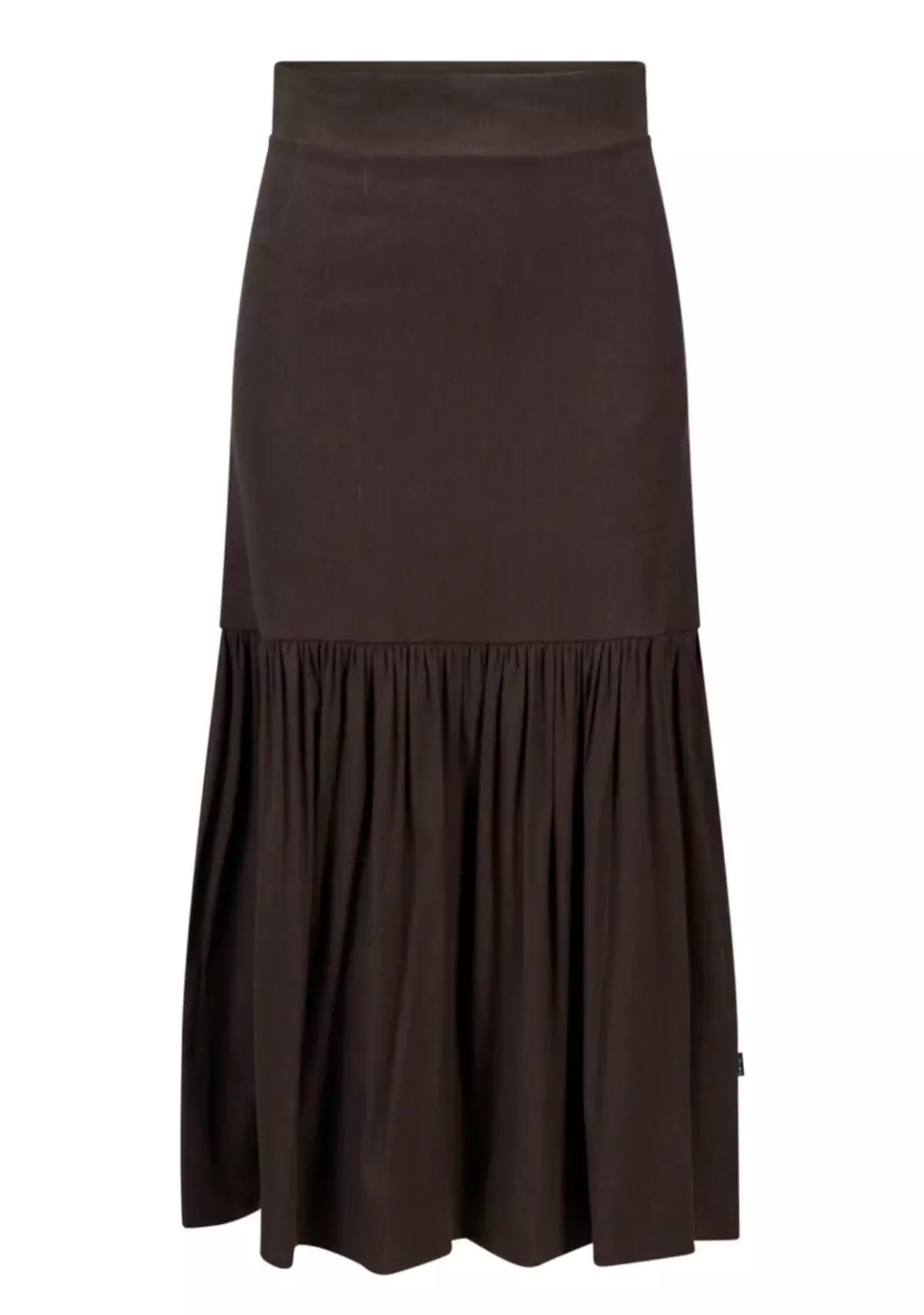 Ella & il Lill stretch linen skirt dark brown