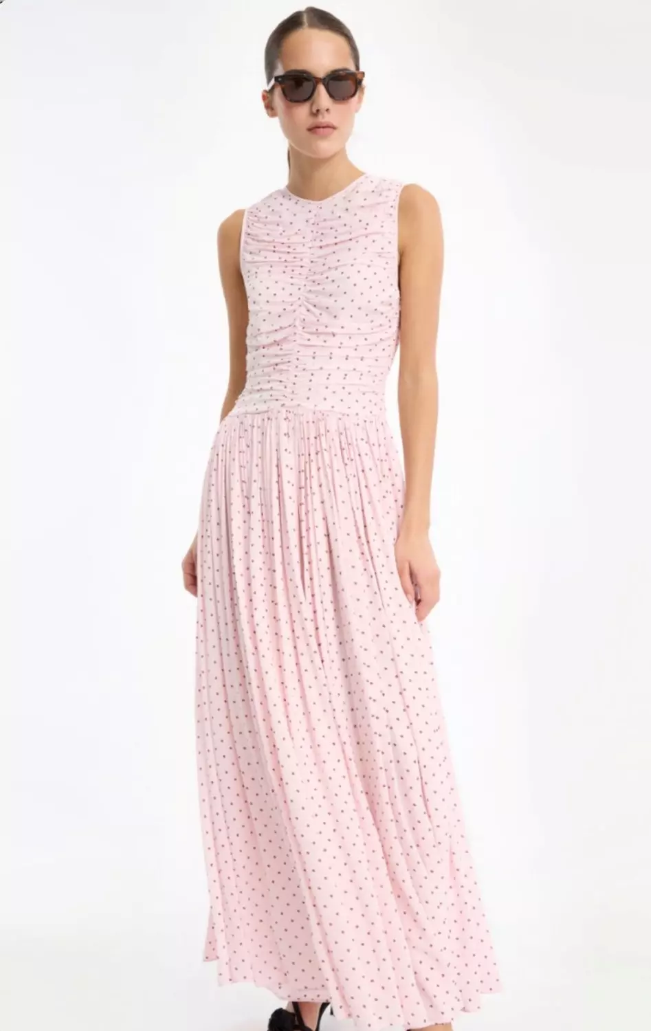 Rotate Ns Ruched Dress, Rosa